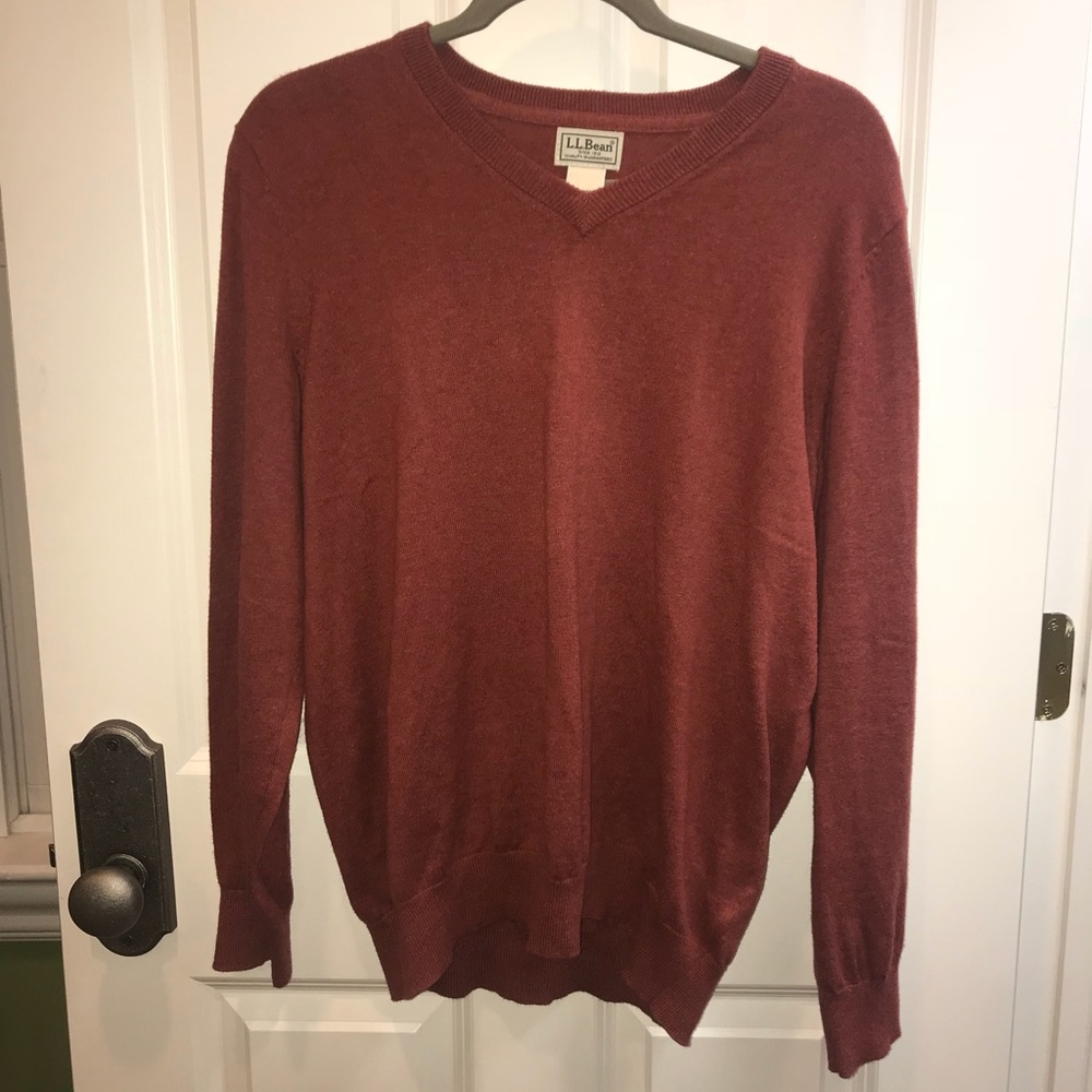 L.L. Bean V-neck sweater